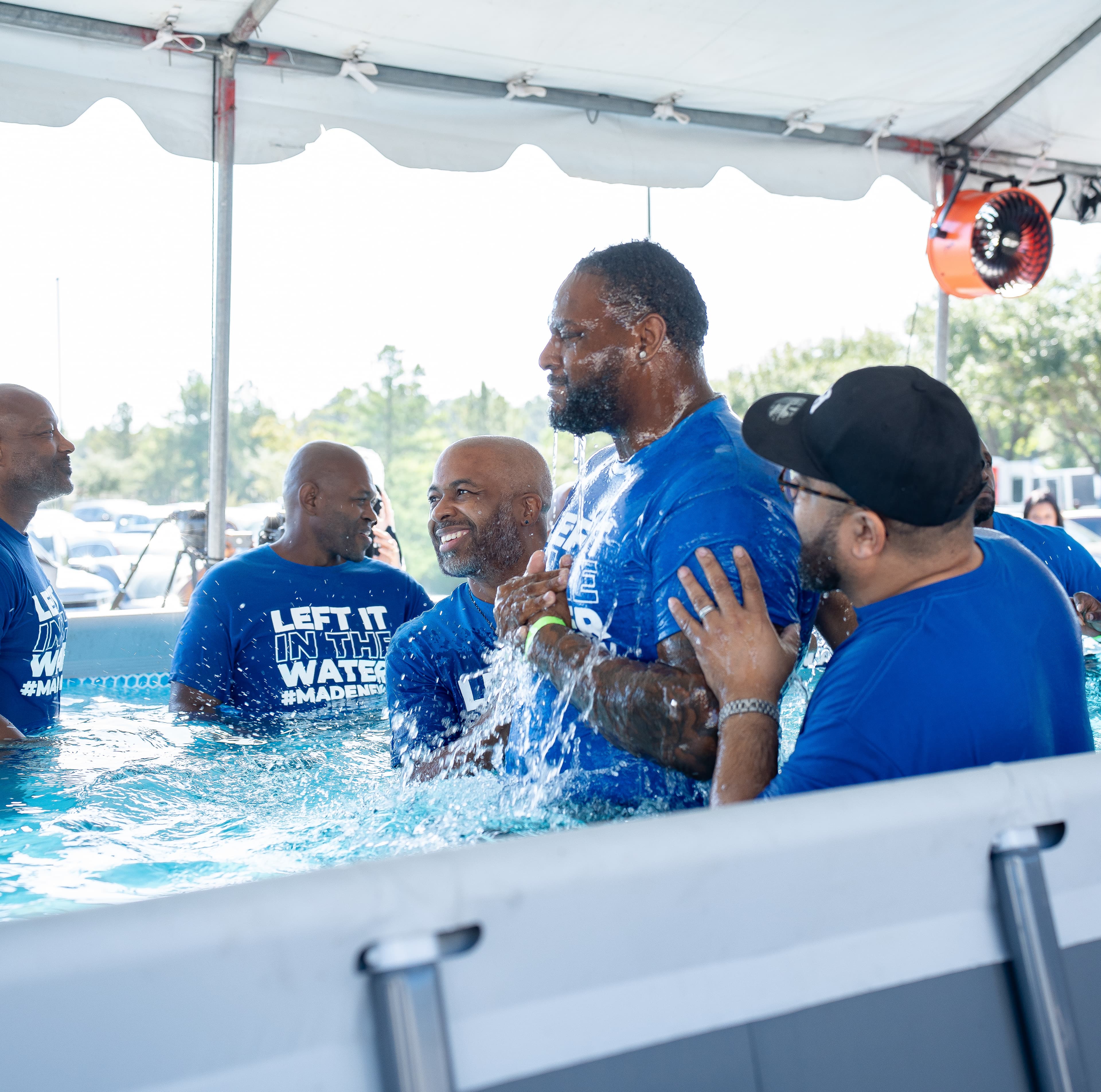 Baptism moment