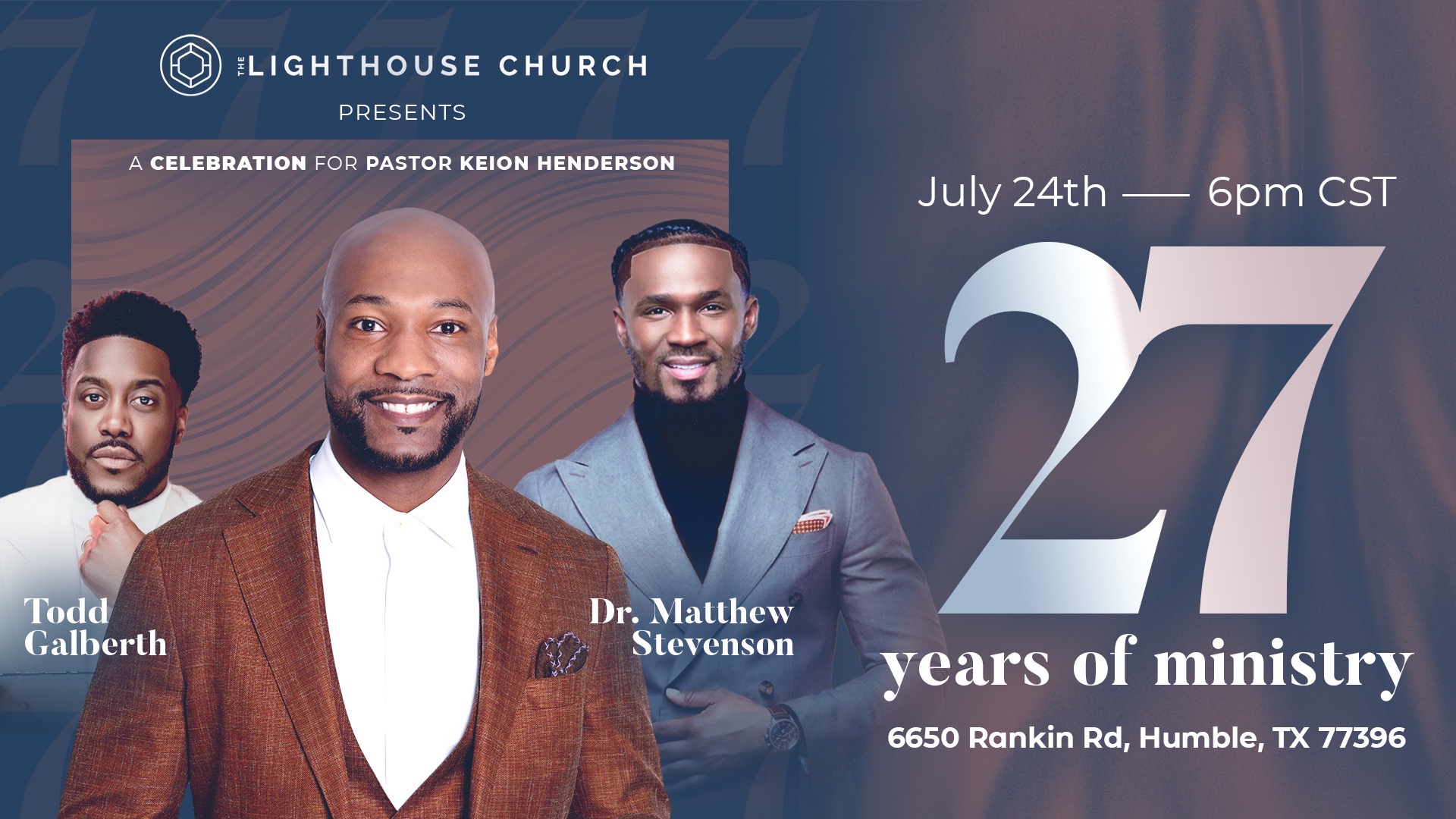 A Celebration Honoring Pastor Keion for 27 Years of Ministry
